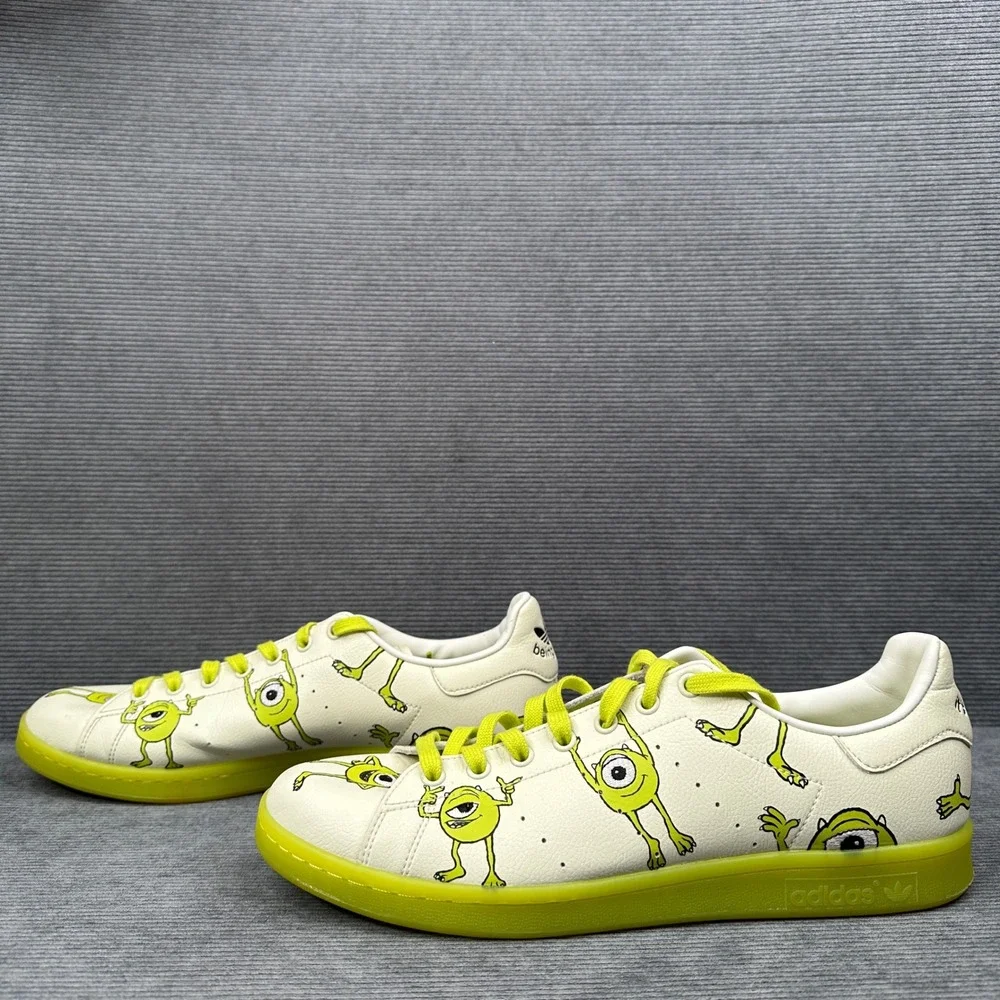 Adidas Stan Smith Disney Monsters Inc Mike Wazowski Mens 12 FZ2706 Green Cream